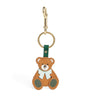 Multi Leather Keyring Harrods Bear