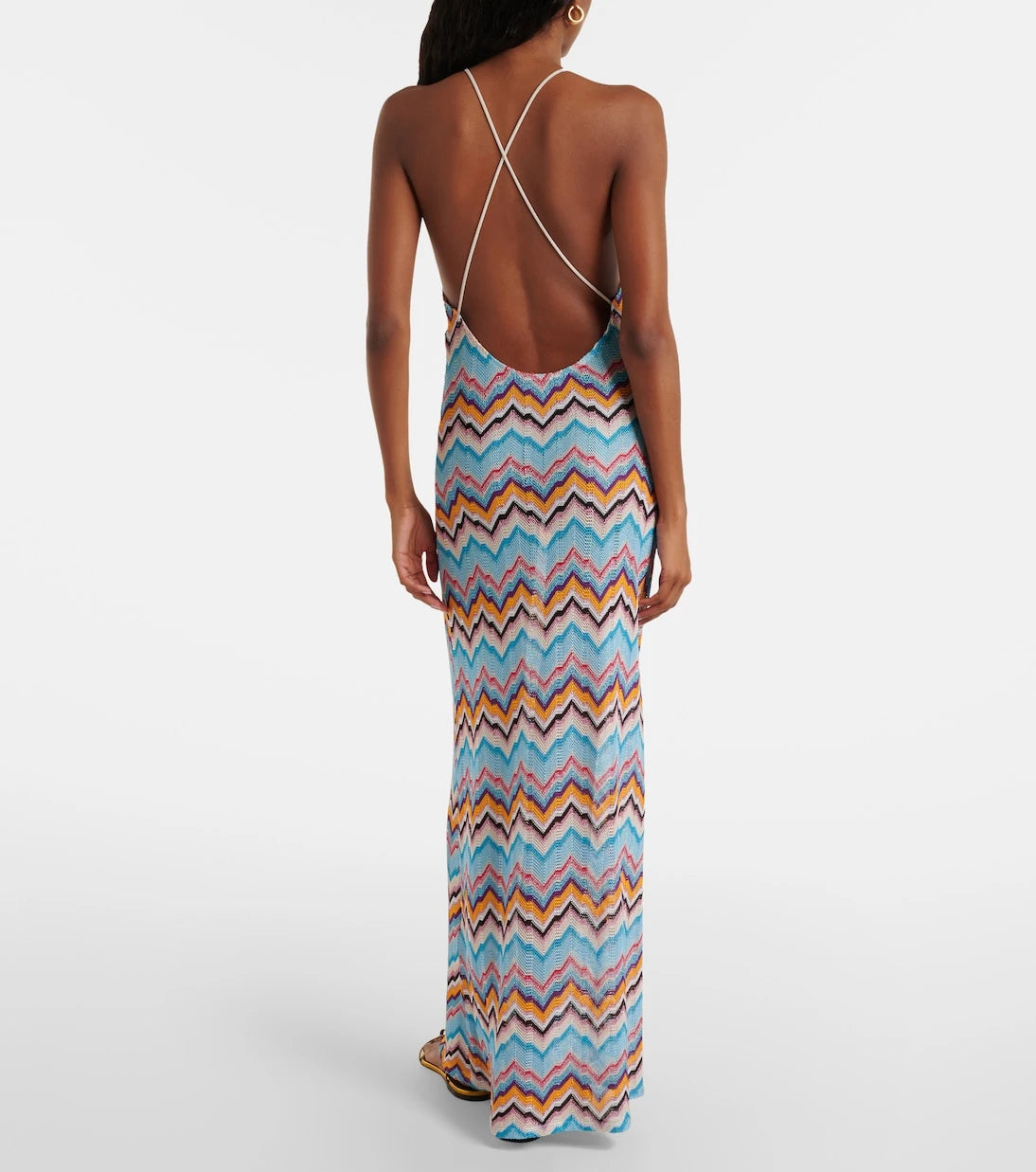 Missoni - Zigzag lamé beach dress