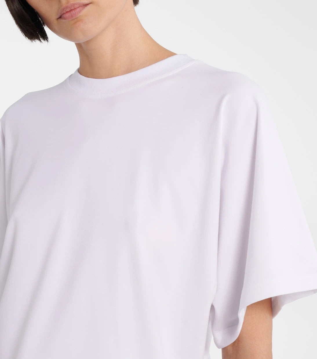 Sportmax - Keras asymmetric cotton-blend T-shirt