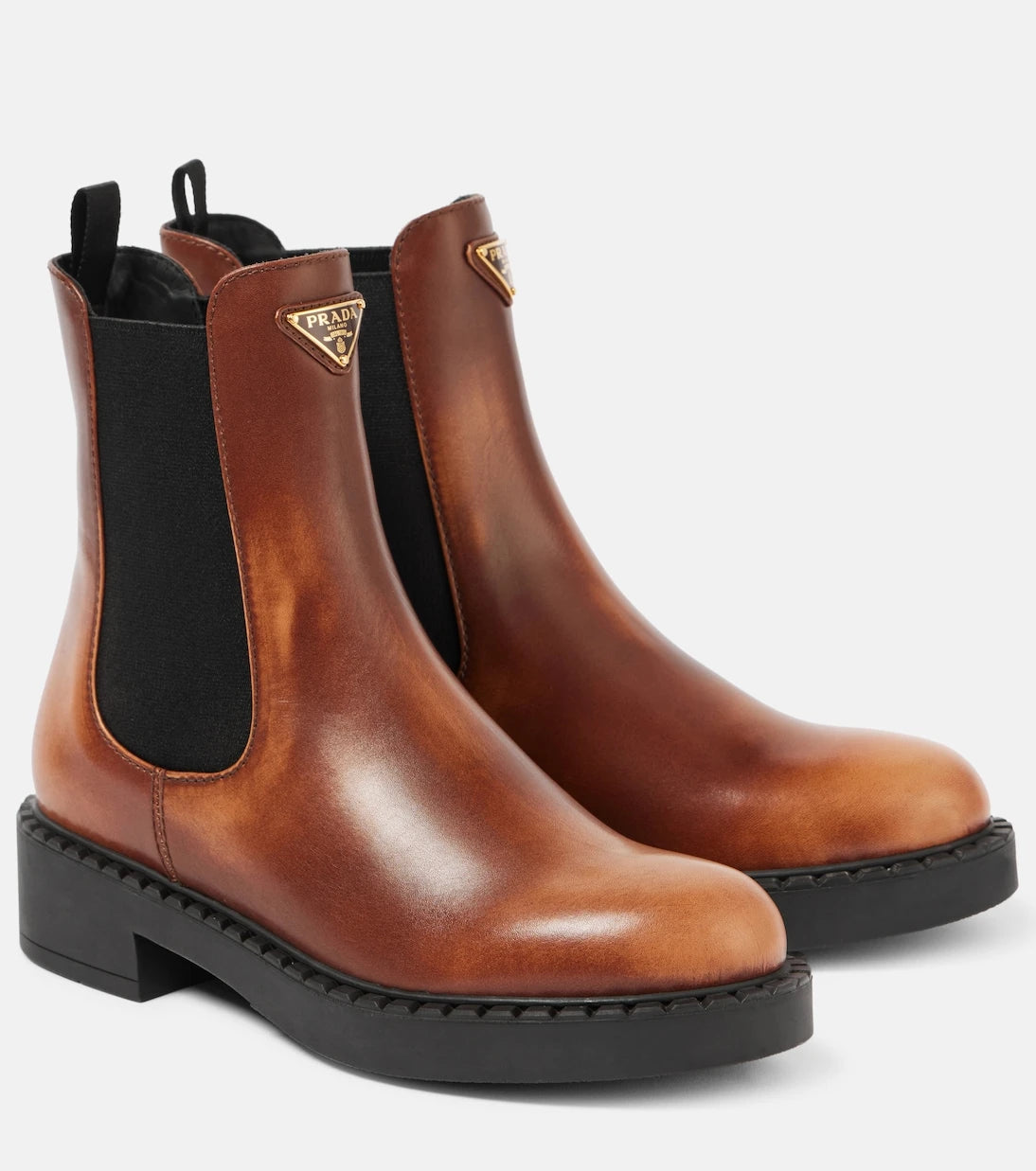 Prada - Leather Chelsea boots