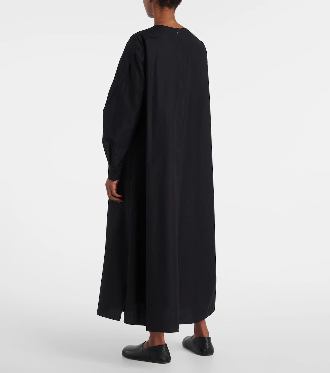 Max Mara - فستان ليريك كوتون بوبلين متوسط الطول