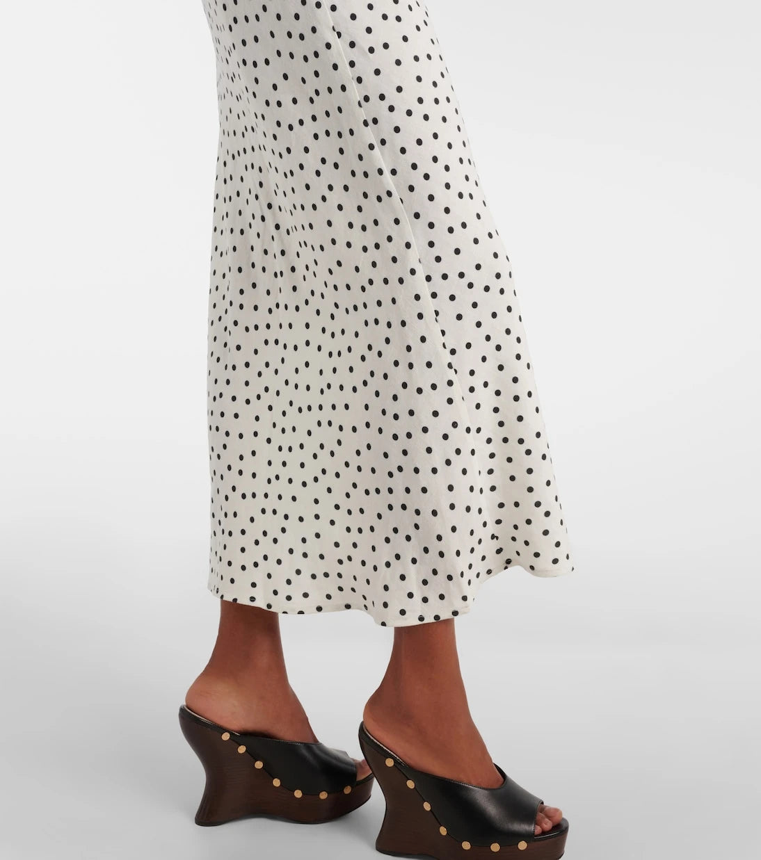 Rixo - Iggy polka-dot linen-blend maxi dress