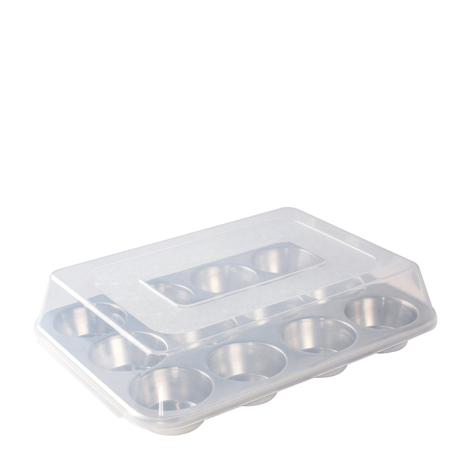 Nordic Ware Naturals 12-Cup Muffin Pan with Lid (34cm x 25cm)