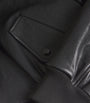 The Leather Harrington Bomber Jacket BLACK