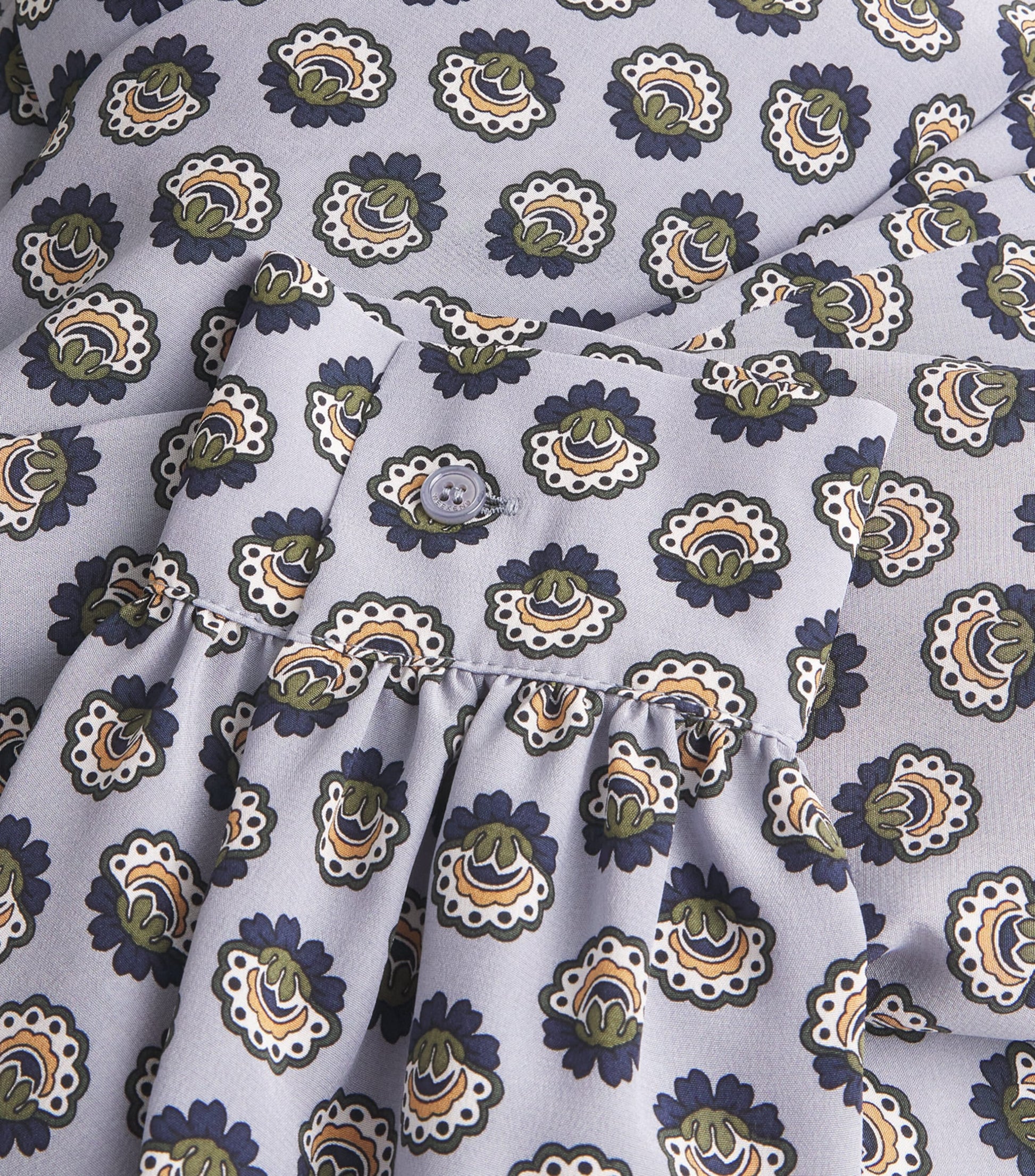 Weekend Max Mara Blue Silk Floral Maxi Dress