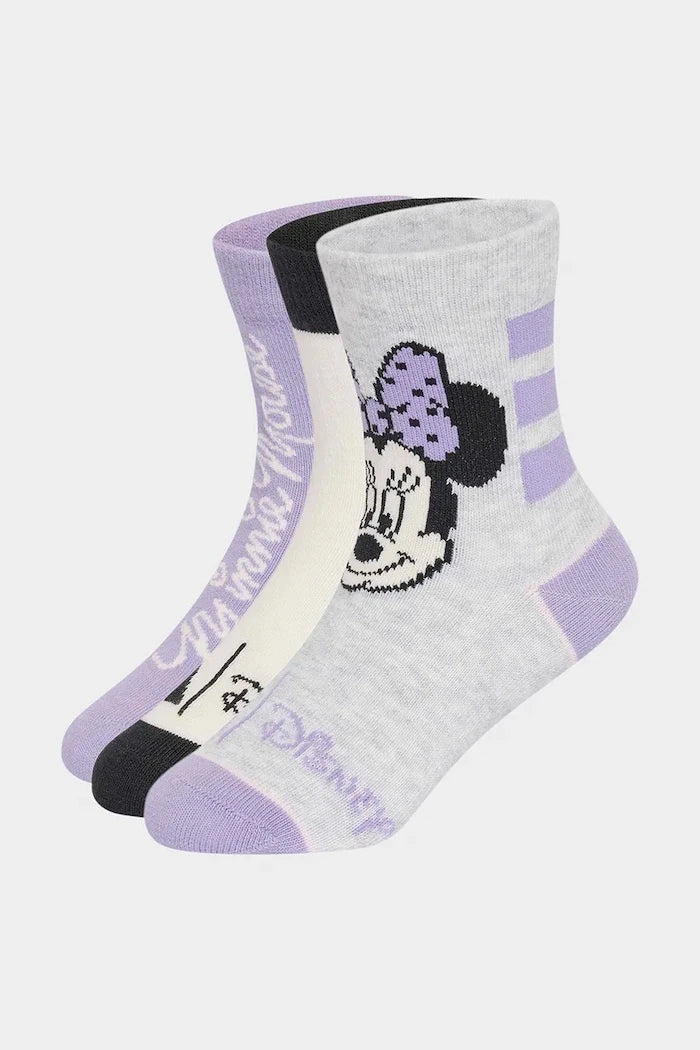 adidas Performance DISNEY MINNIE MOUSE çocuk çorapları 3 çift