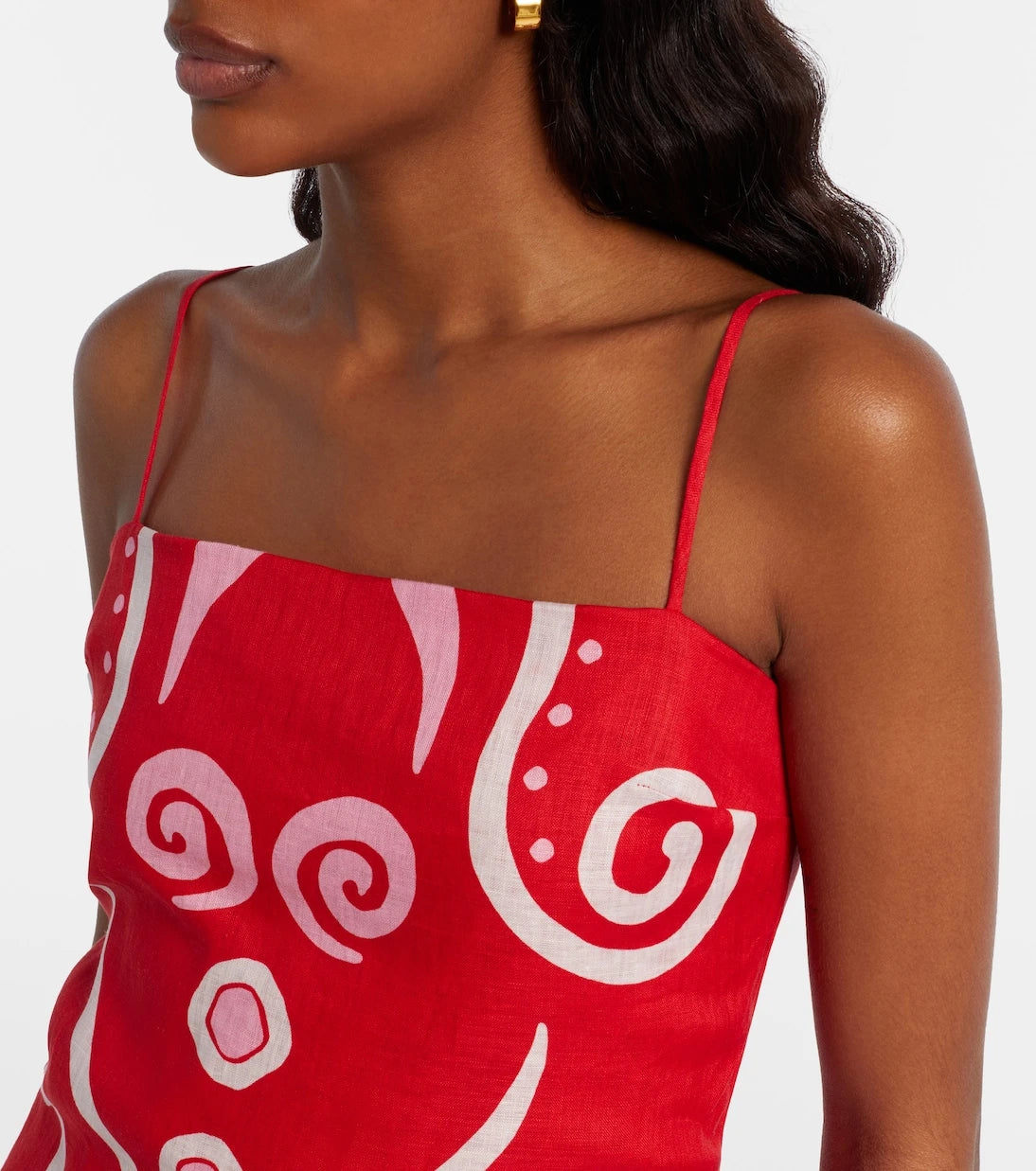 Cala de la Cruz - Ancona printed linen minidress