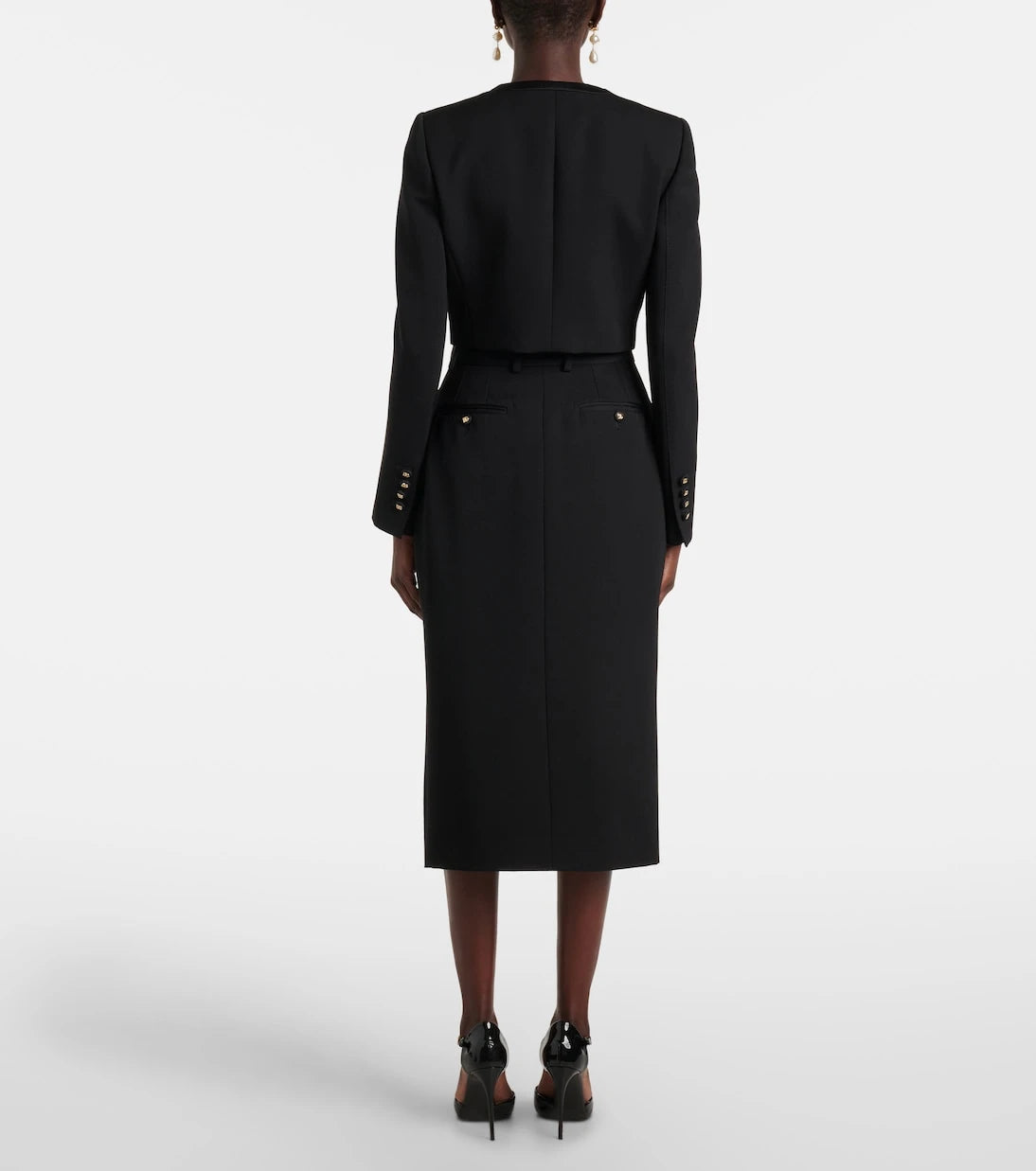 Dolce&Gabbana - Cropped wool-blend jacket