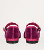 Flabelus Pink Velvet Nomi Mary Jane Flats