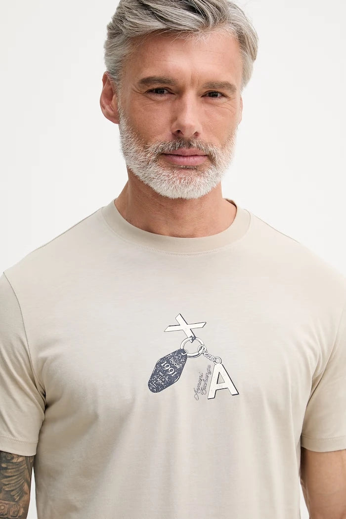 Armani Exchange тениска basic мъжка от памук