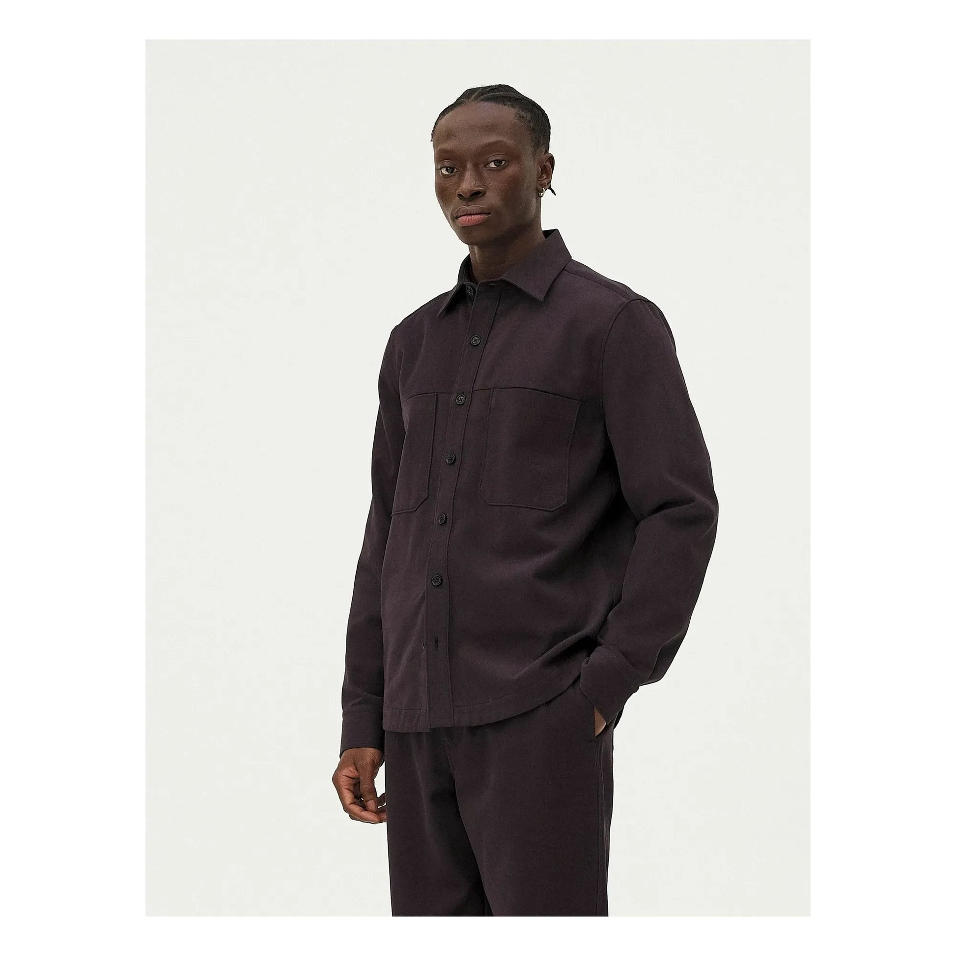 Noyoco - Ottawa Organic Cotton Overshirt | Dark grey
