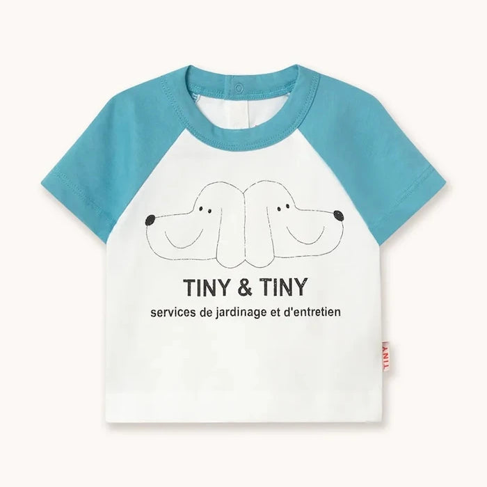 Бебешка памучна тениска Tinycottons TINY&TINY GRAPHIC BABY TEE