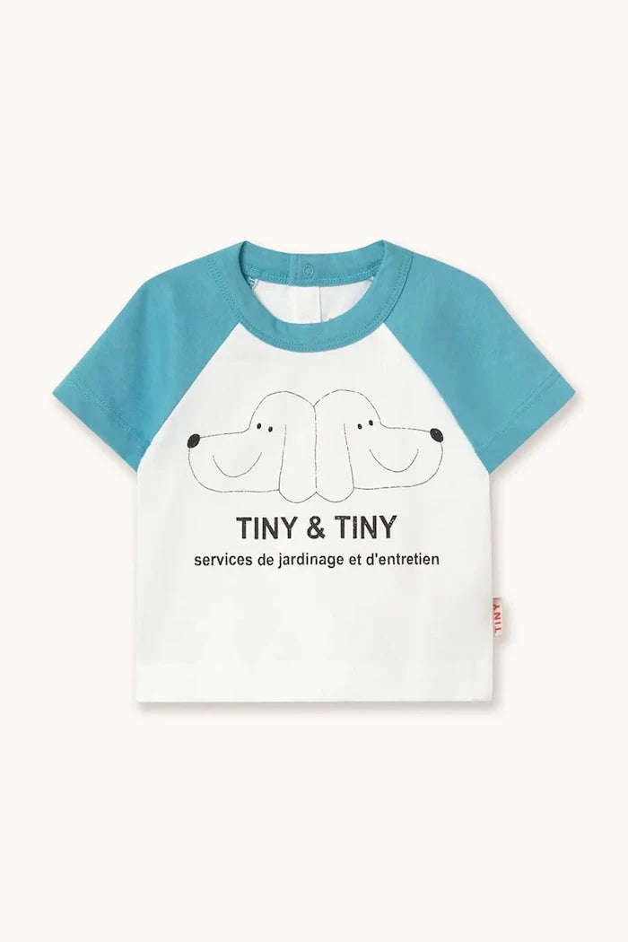 Бебешка памучна тениска Tinycottons TINY&TINY GRAPHIC BABY TEE
