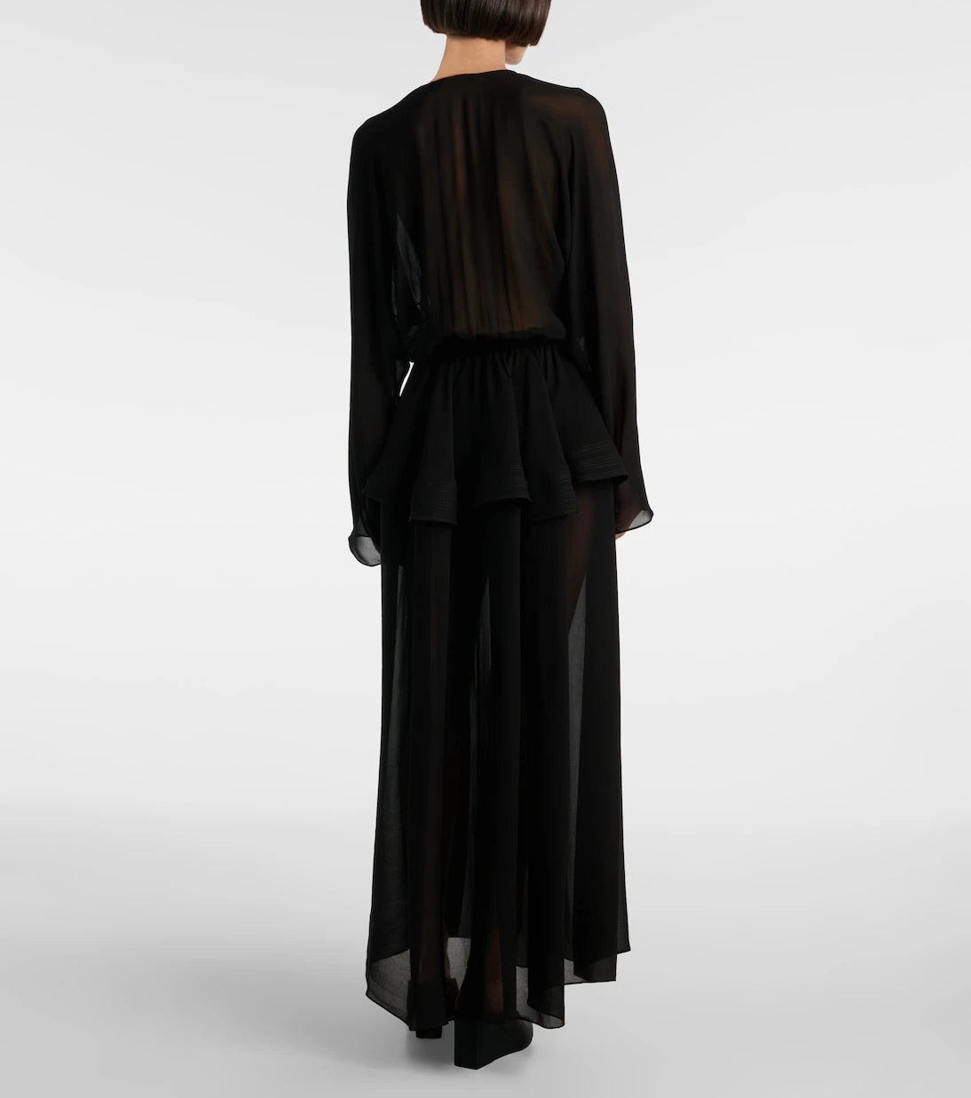 Alaïa - Peplum midi dress