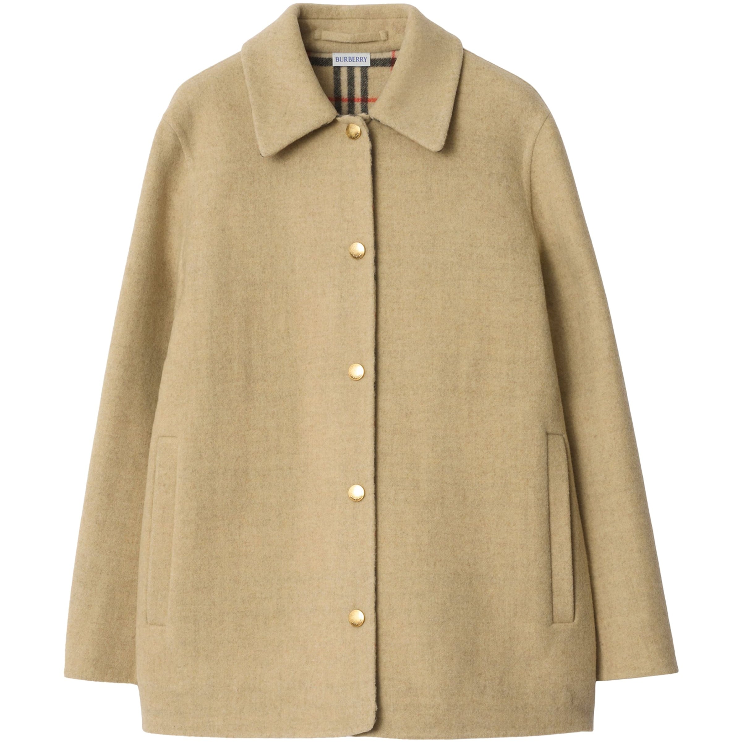 Burberry Beige Wool Double-Faced Overshirt