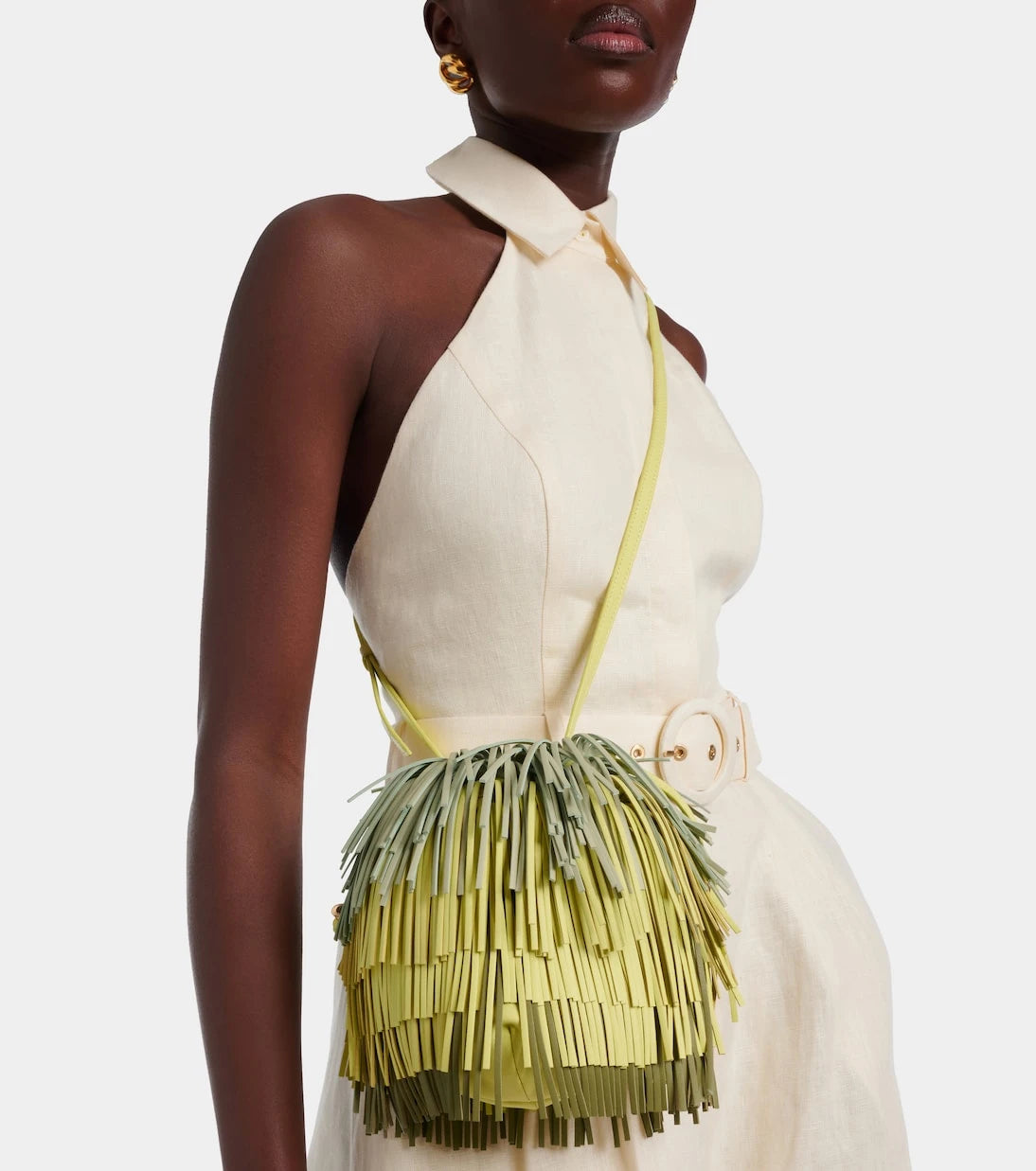 Zimmermann - Fringe ombré leather crossbody bag