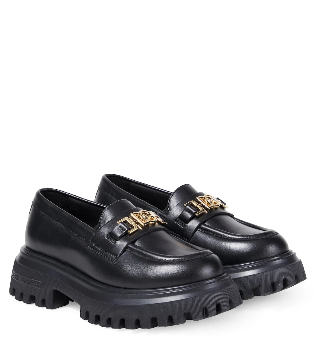 Dolce&Gabbana Kids - حذاء لوفر DG جلدي