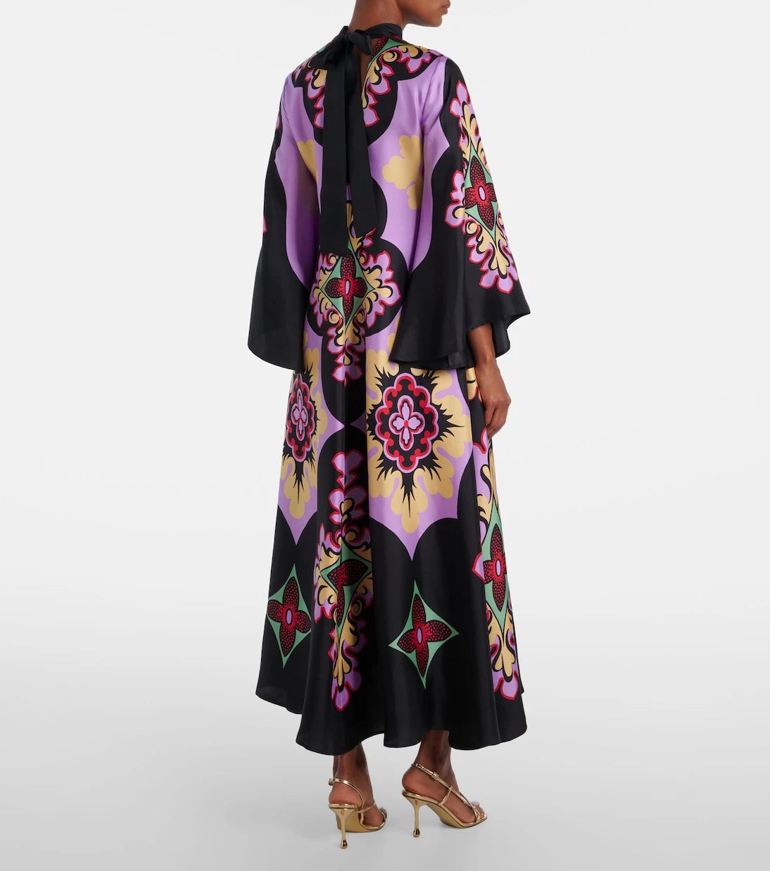 La DoubleJ - Palazzo Placée silk twill maxi dress
