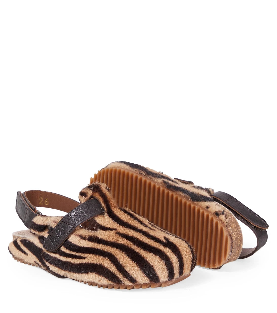 PèPè - Printed calf hair slingback flats