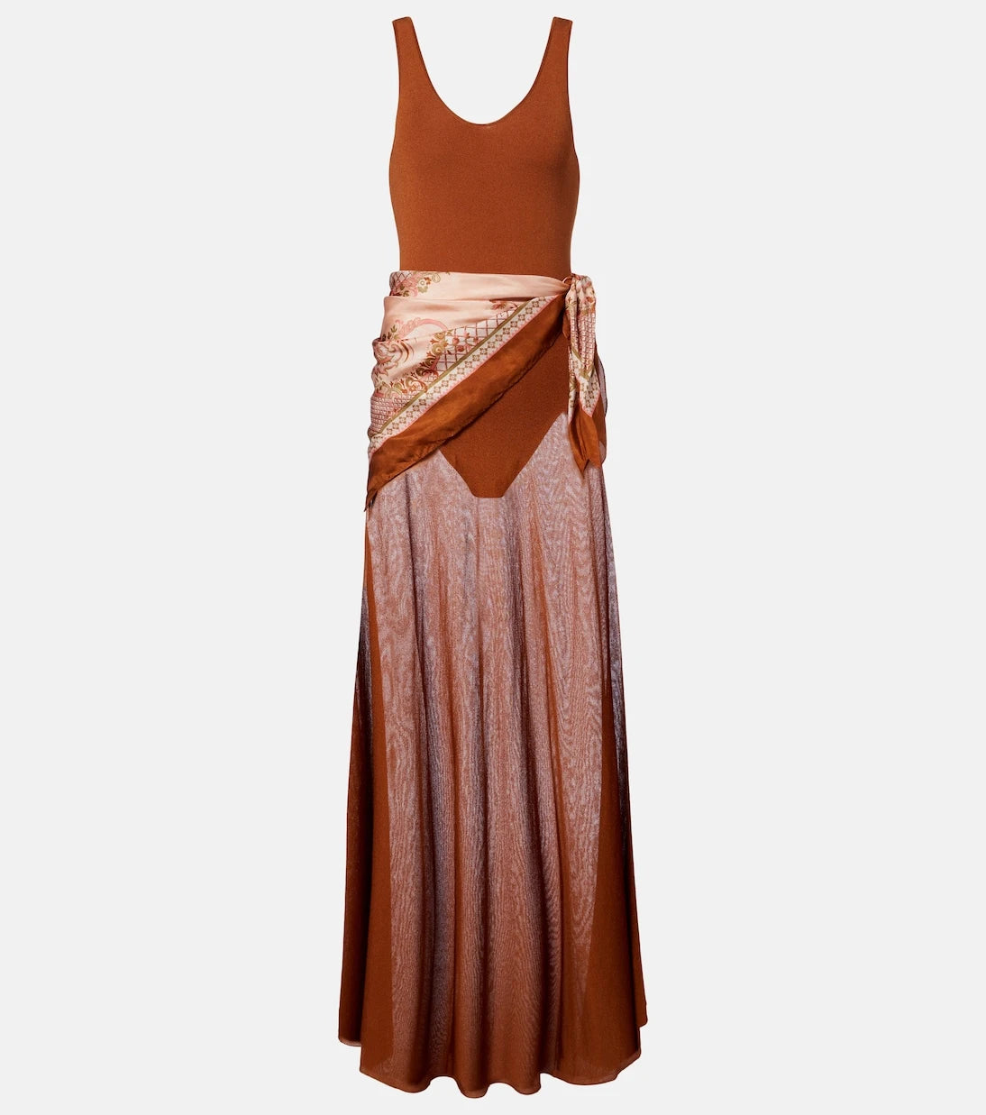 Zimmermann - Aster scarf-detail maxi dress