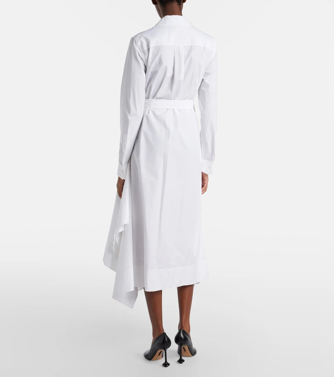 Loewe - Draped cotton wrap dress