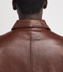 Sunflower Brown Collar Leather Jacket