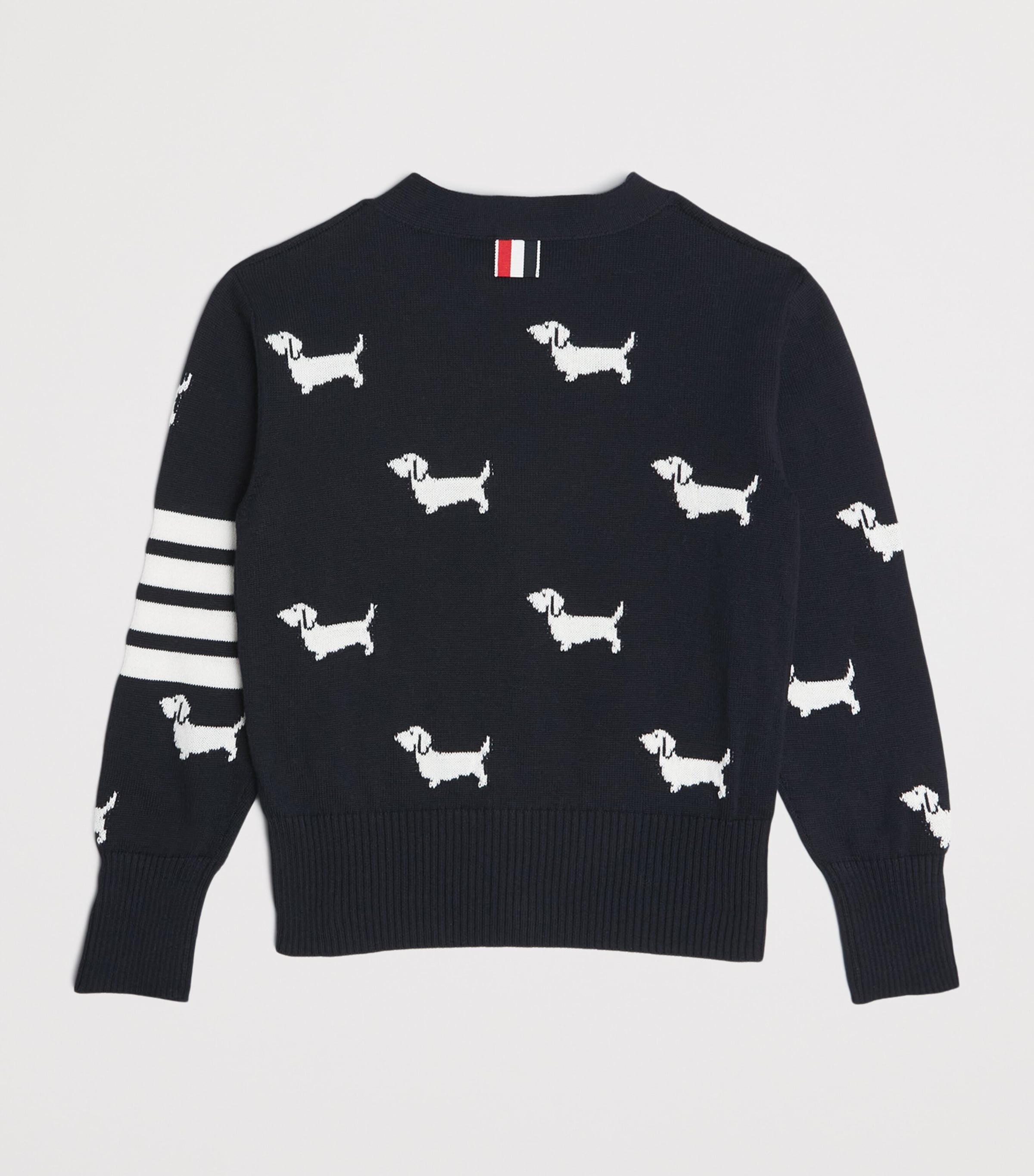Thom Browne Kids Cotton Dog Cardigan (2-12 Years)