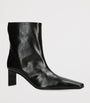 Black Leather Ona Ankle Boots 55