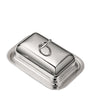 Christofle Silver-Plated Glass Vertigo Butter Dish (17cm x 12cm)