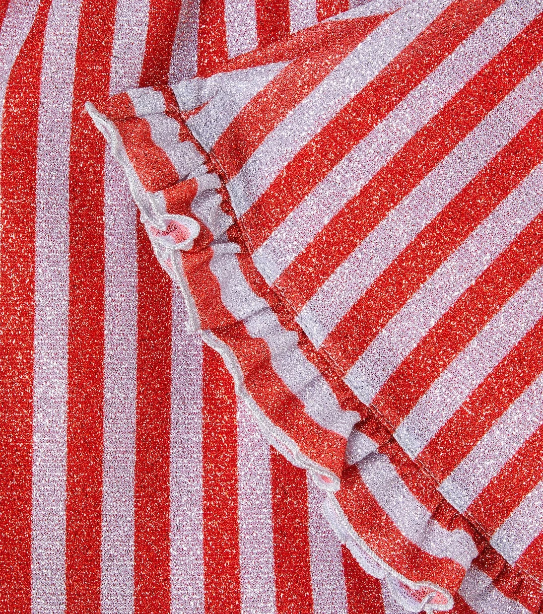 Oséree Kids - Striped lamé skirt