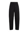 Toteme Black Organic Cotton Twisted Seam Trousers
