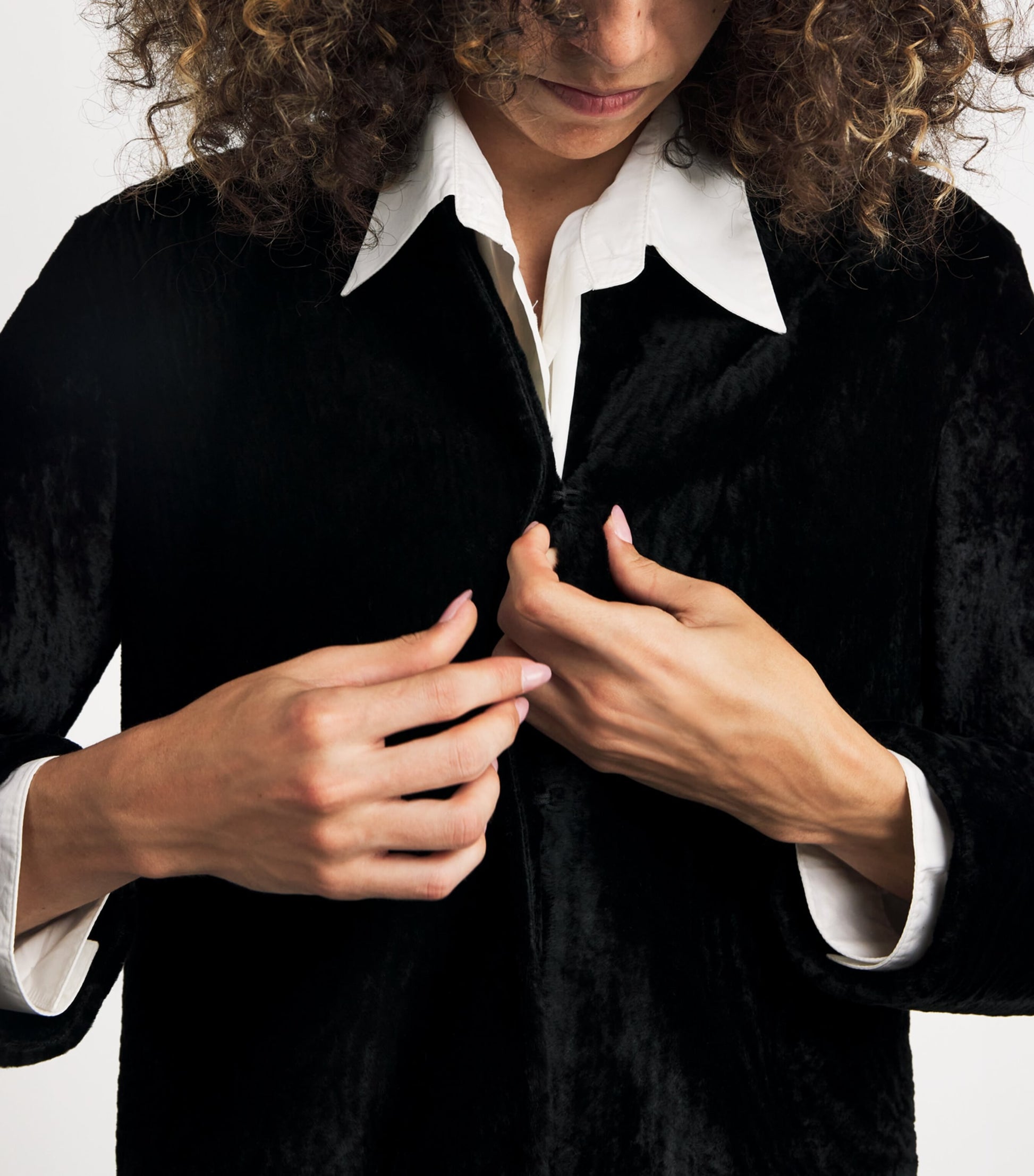 Black Sheepskin Shearling Ora Coat