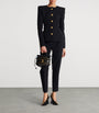 Balmain Black Wool Buttoned Basque Jacket