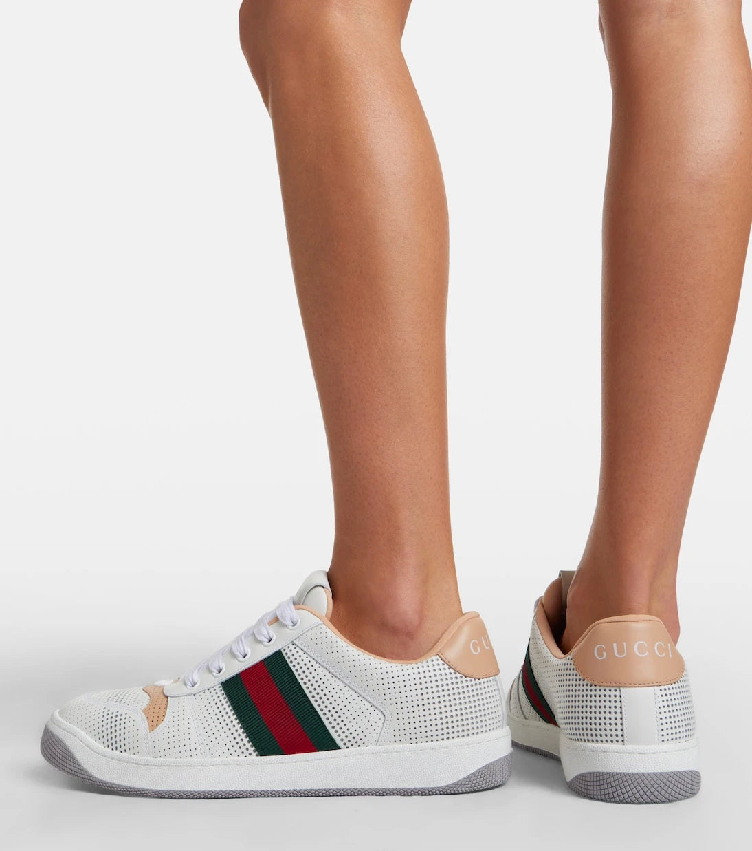 Gucci - Screener leather sneakers