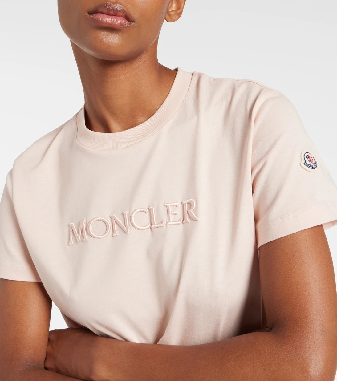 Moncler - تيشيرت قطن بالشعار