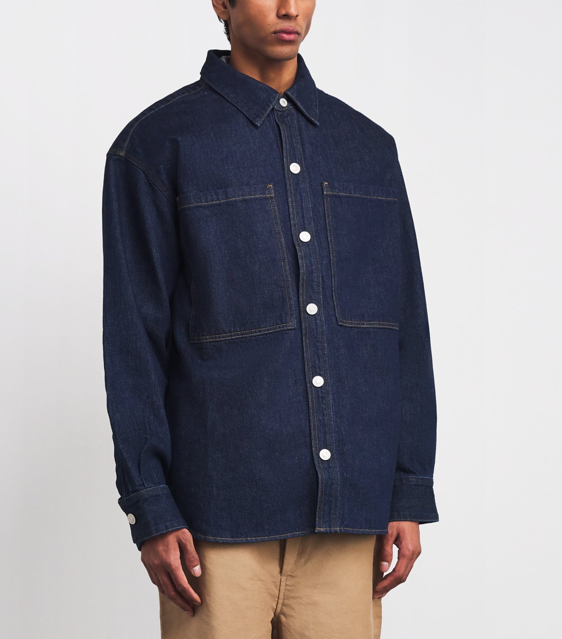 AGOLDE Purple Regenerative Denim Overshirt