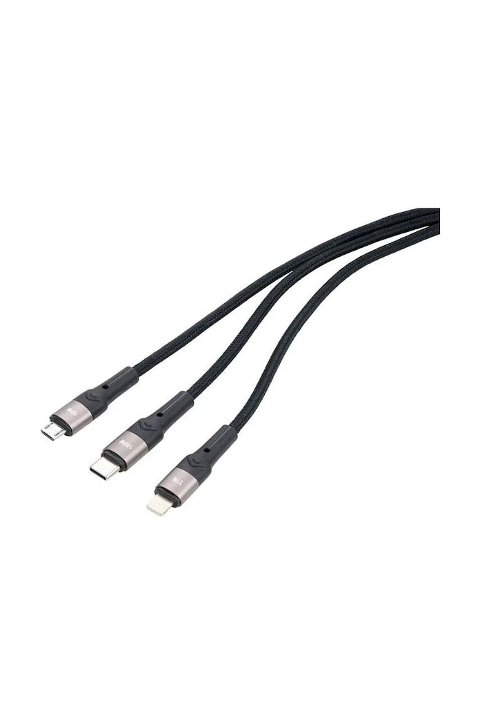 Кабел за зареждане TROIKA Dreizac Pro 3 w 1