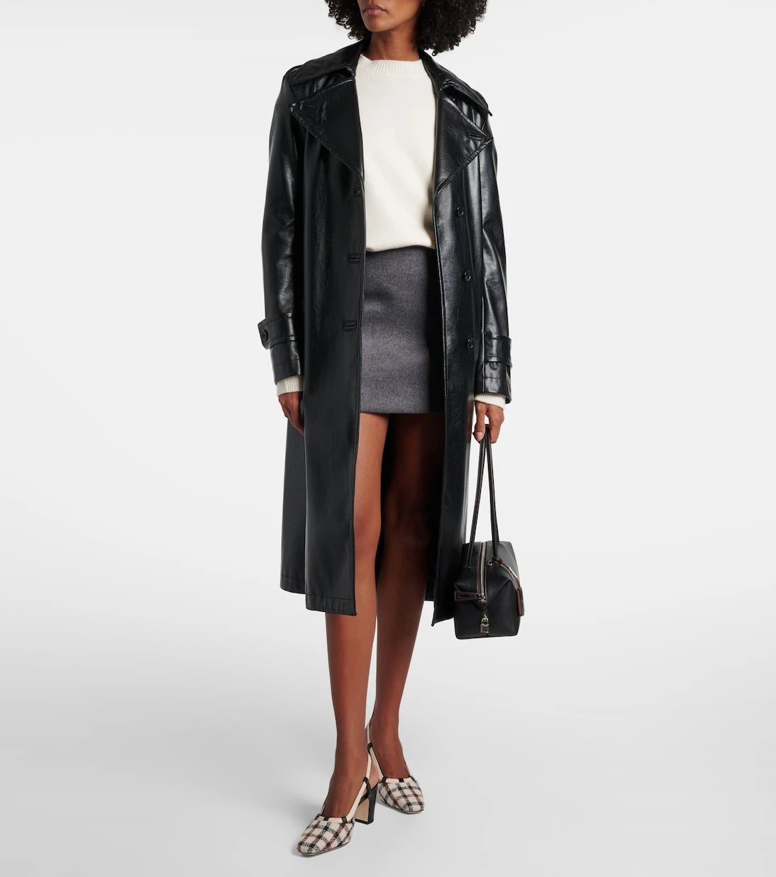 Manolo Blahnik - Vestal checked slingback pumps