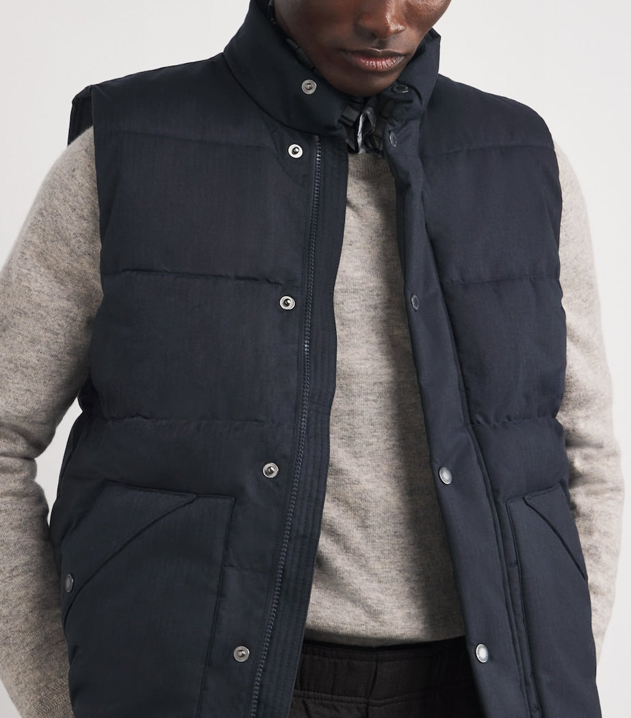 Navy Brampton Puffer Gilet