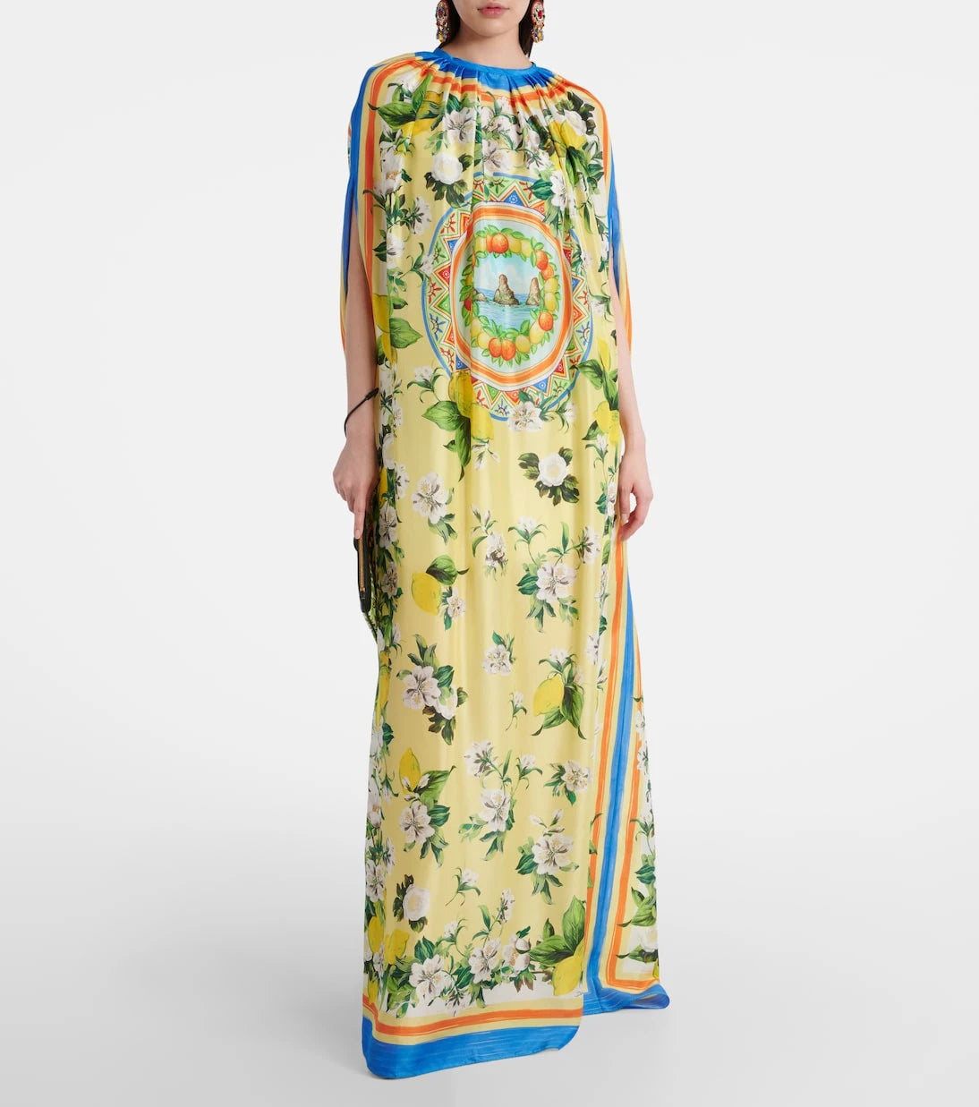 Dolce&Gabbana - Printed silk cape