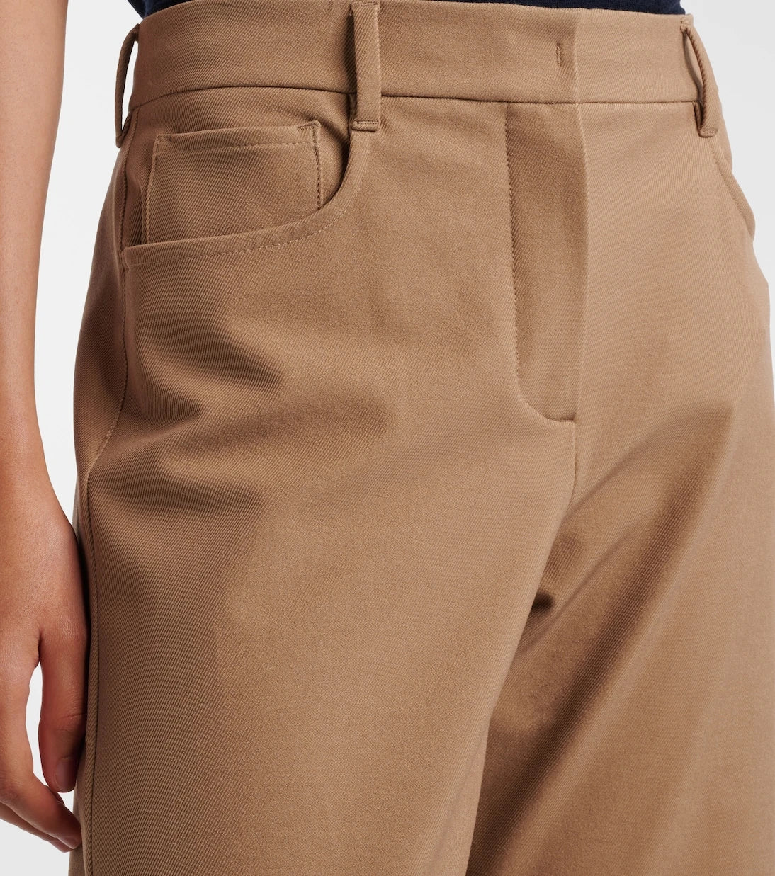 'S Max Mara - Cotton-blend wide-leg pants