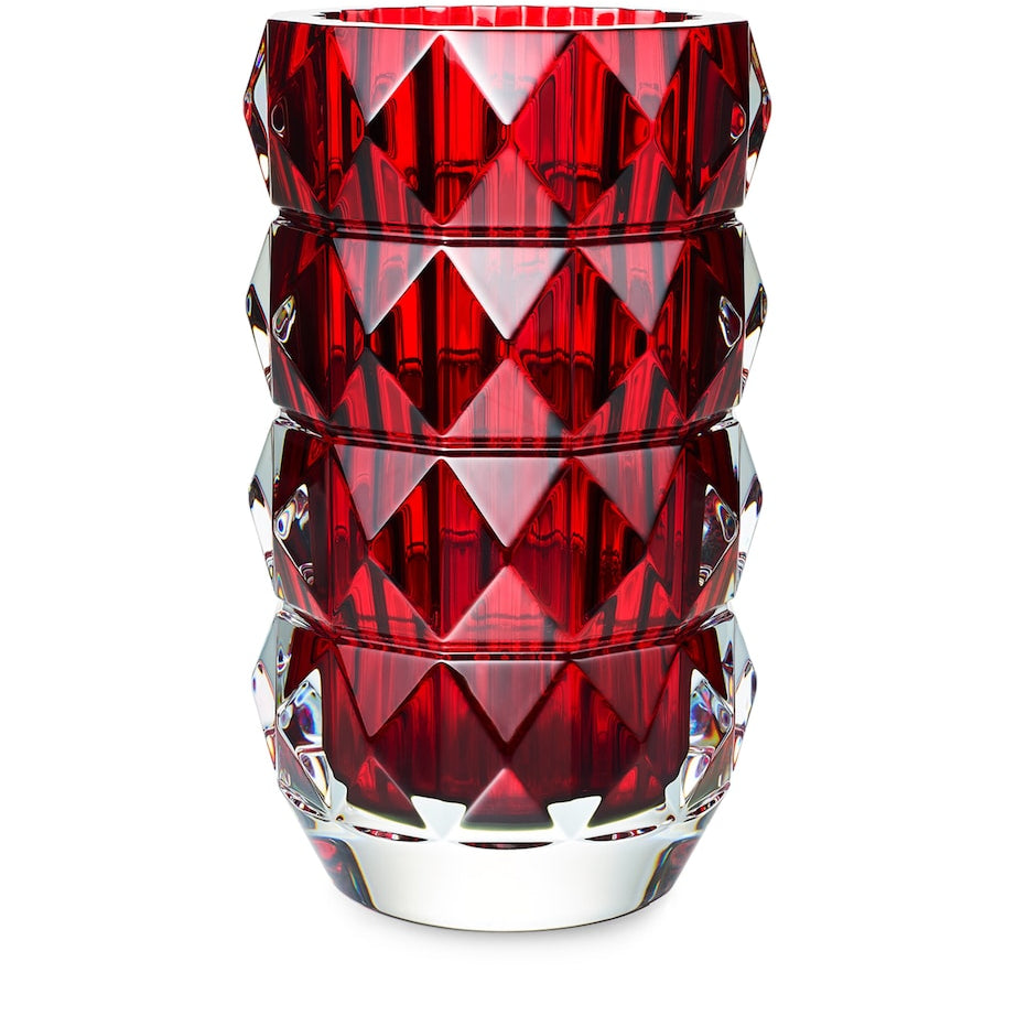 Baccarat Louxor Round Red Vase (23cm)