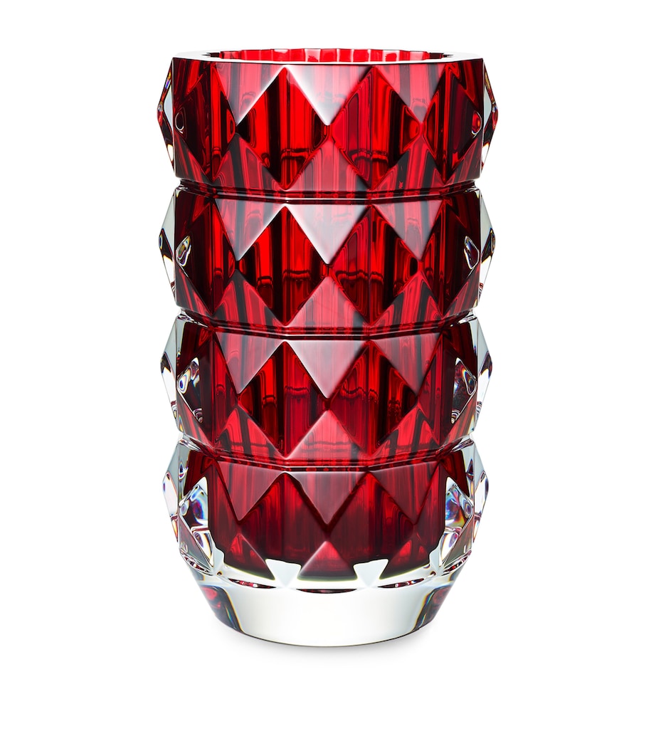 Baccarat Louxor Round Red Vase (23cm)