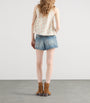 Prada Blue Faded Denim Shorts