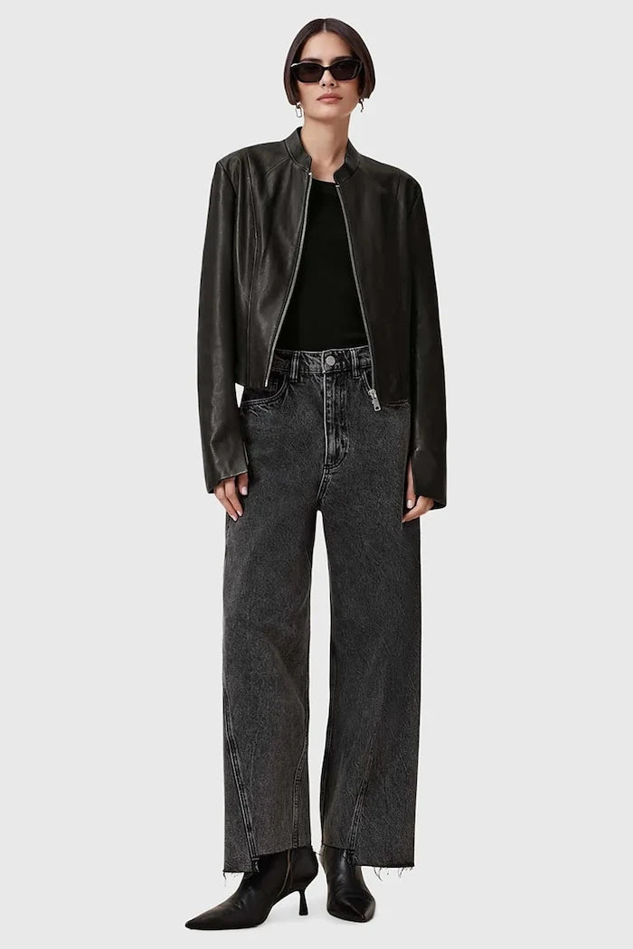 Кожено яке AllSaints SADLER