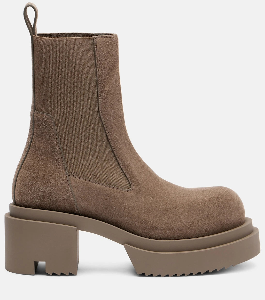 Rick Owens - Beatle suede platform Chelsea boots