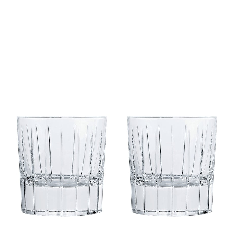Set of 2 Iriana Crystal Old Fashioned Glasses (190ml)