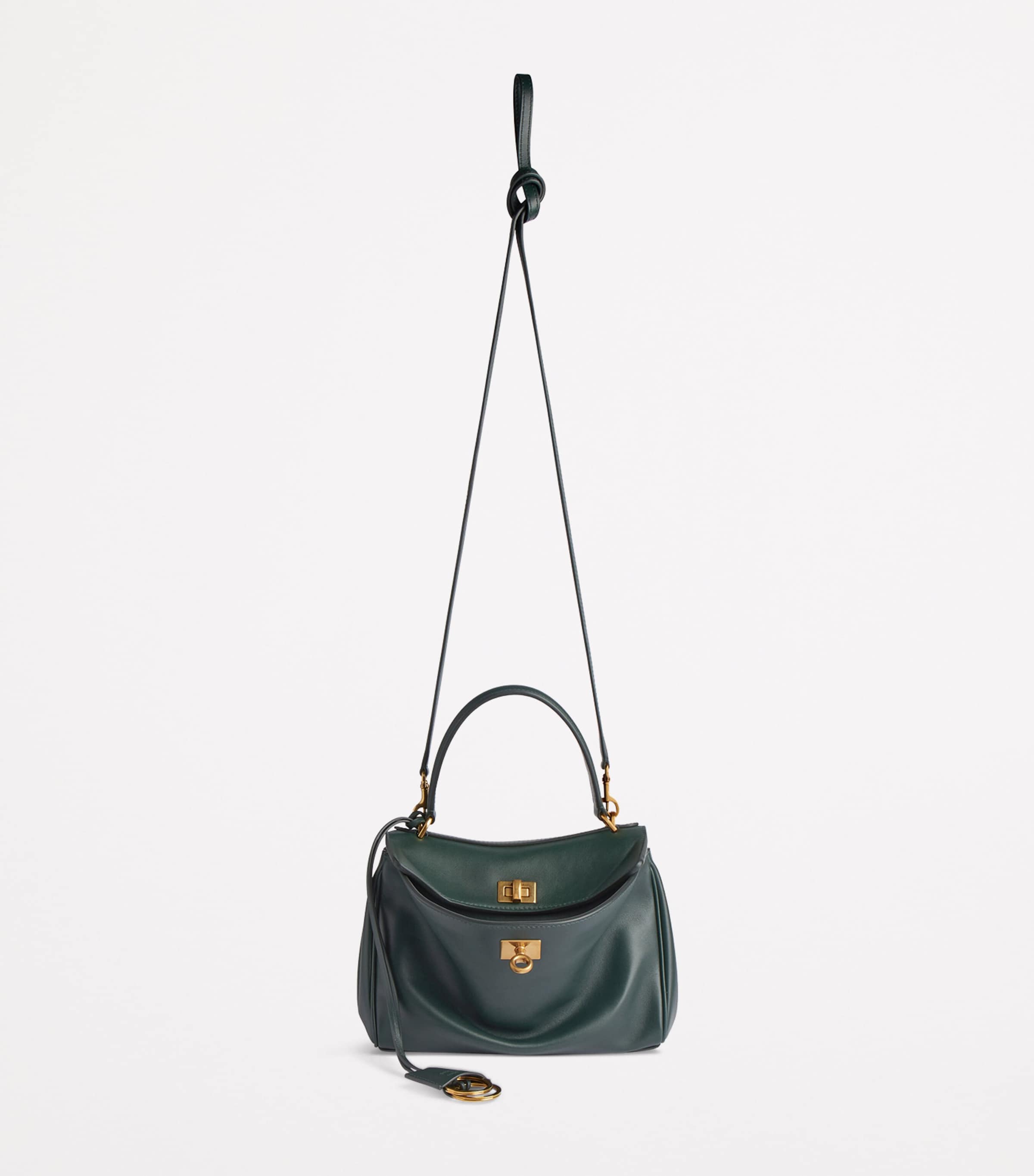 Balenciaga Green Mini Leather Rodeo Top-Handle Bag