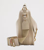 Burberry Beige Small Calf Leather B Clip Messenger Bag