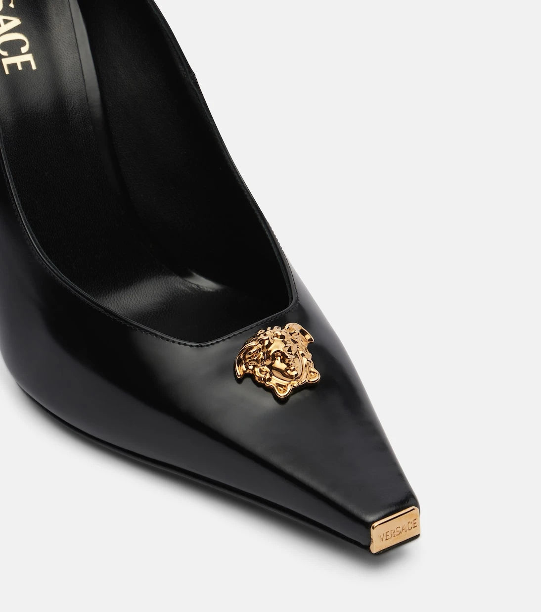 Versace - La Medusa 105 leather pumps